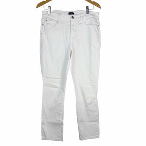 NYDJ Not Your Daughters Jeans White Alina Legging Lift Tuck Size 10